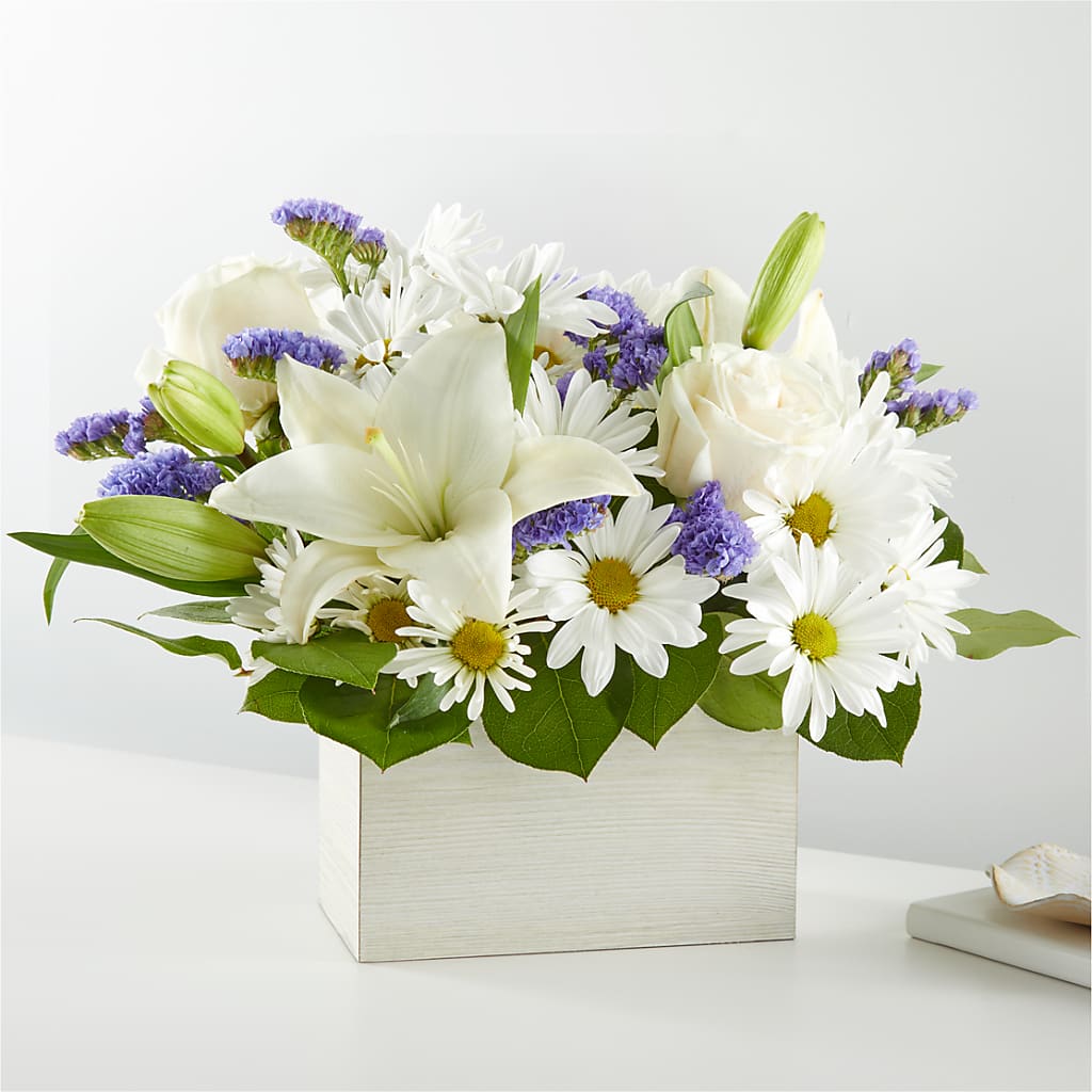 Beyond Blue Box Bouquet – SIA'S BLOSSOM BLOOMS, Griffin GA