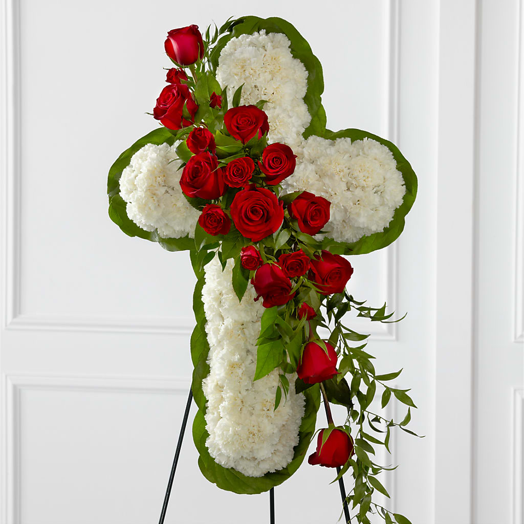 Floral Cross Easel – SIA'S BLOSSOM BLOOMS, Griffin GA