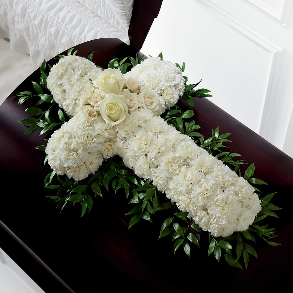 Peaceful Memories Casket Spray (Standard) – SIA'S BLOSSOM BLOOMS, Griffin GA