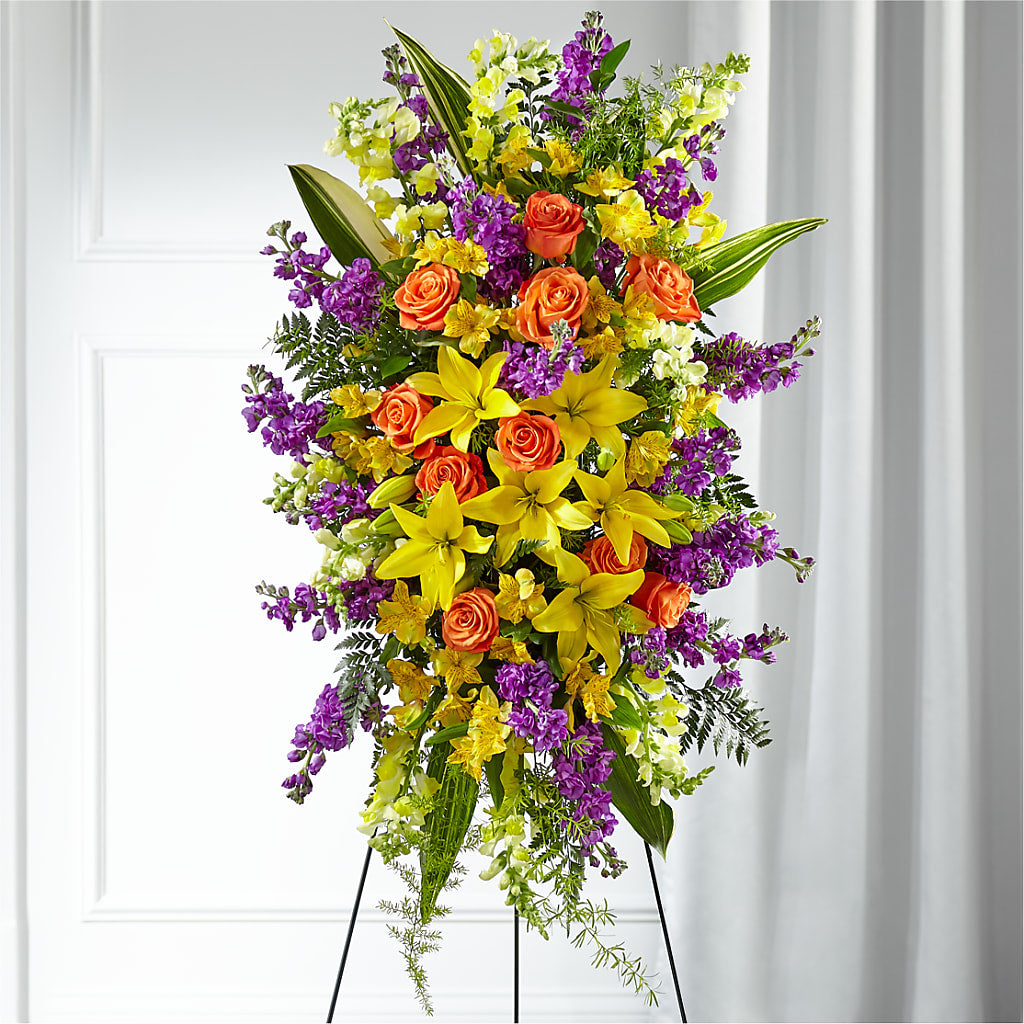 Thoughtful Prayers Standing Spray – SIA'S BLOSSOM BLOOMS, Griffin GA