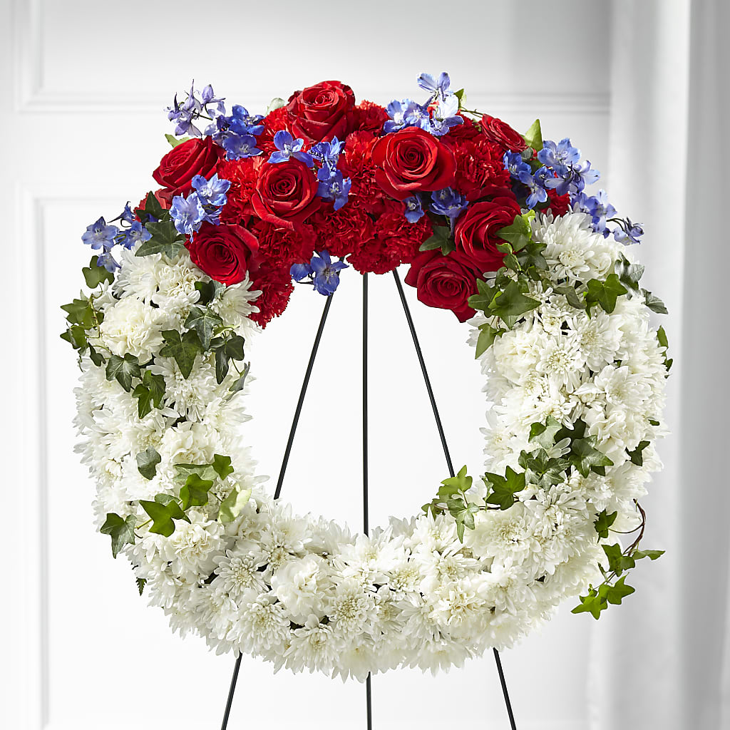 Patriotic Passion Wreath – SIA'S BLOSSOM BLOOMS, Griffin GA