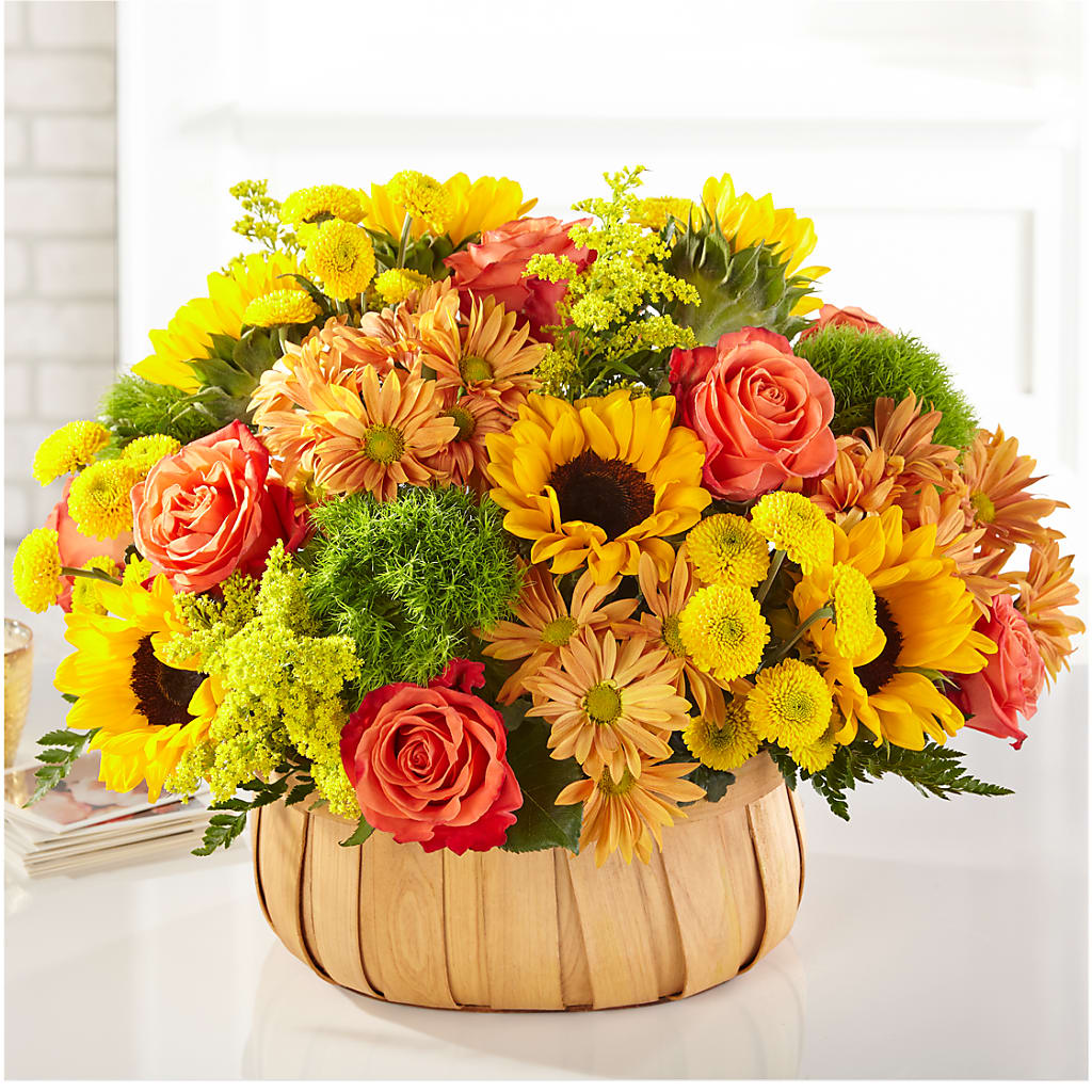 Harvest Sunflower Basket – SIA'S BLOSSOM BLOOMS, Griffin GA