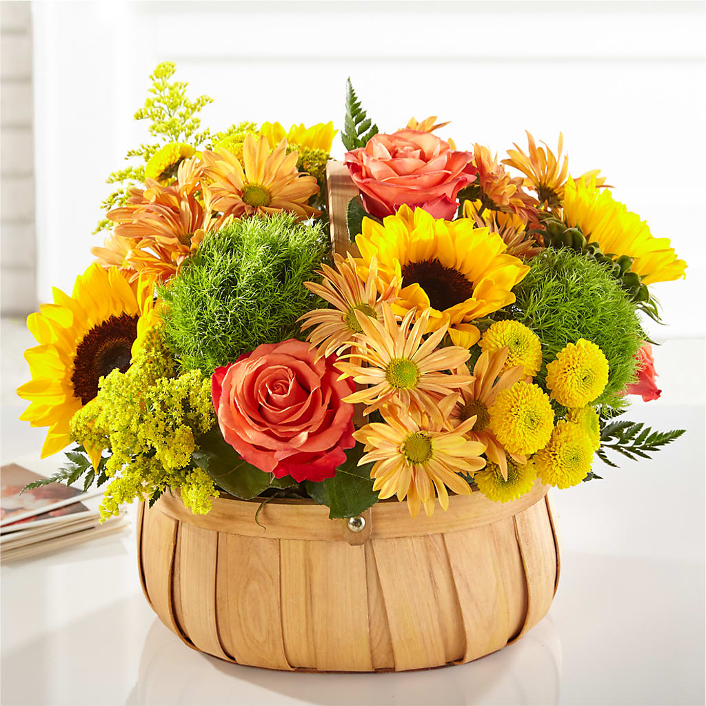 Harvest Sunflower Basket – SIA'S BLOSSOM BLOOMS, Griffin GA