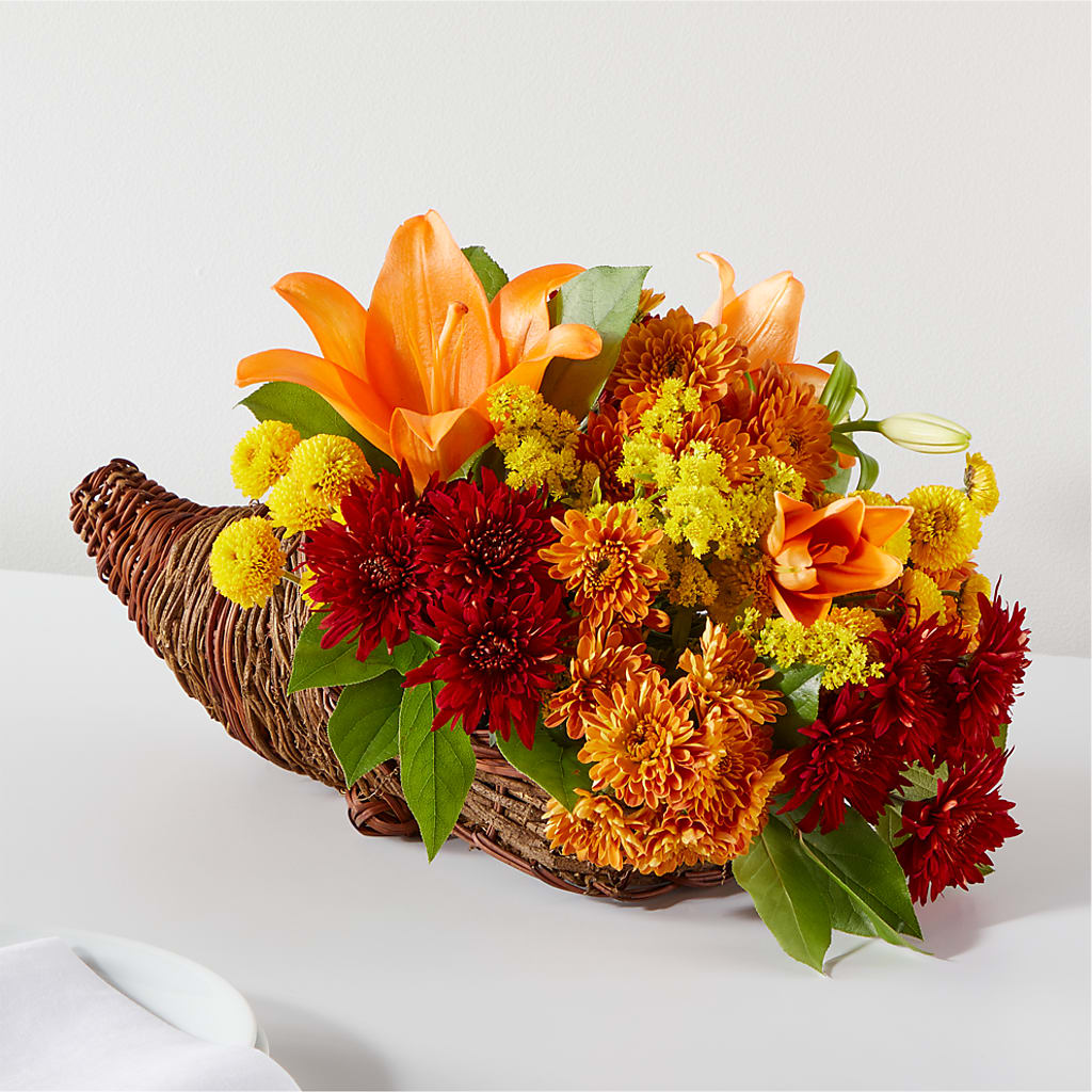 Bouquet of Blessings Cornucopia – SIA'S BLOSSOM BLOOMS, Griffin GA