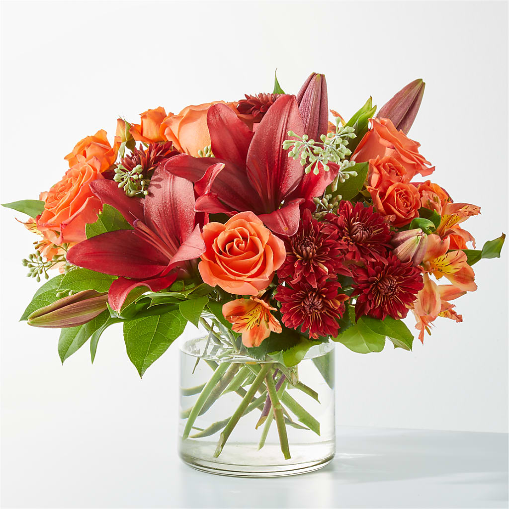 Crimson Leaves Bouquet – SIA'S BLOSSOM BLOOMS, Griffin GA