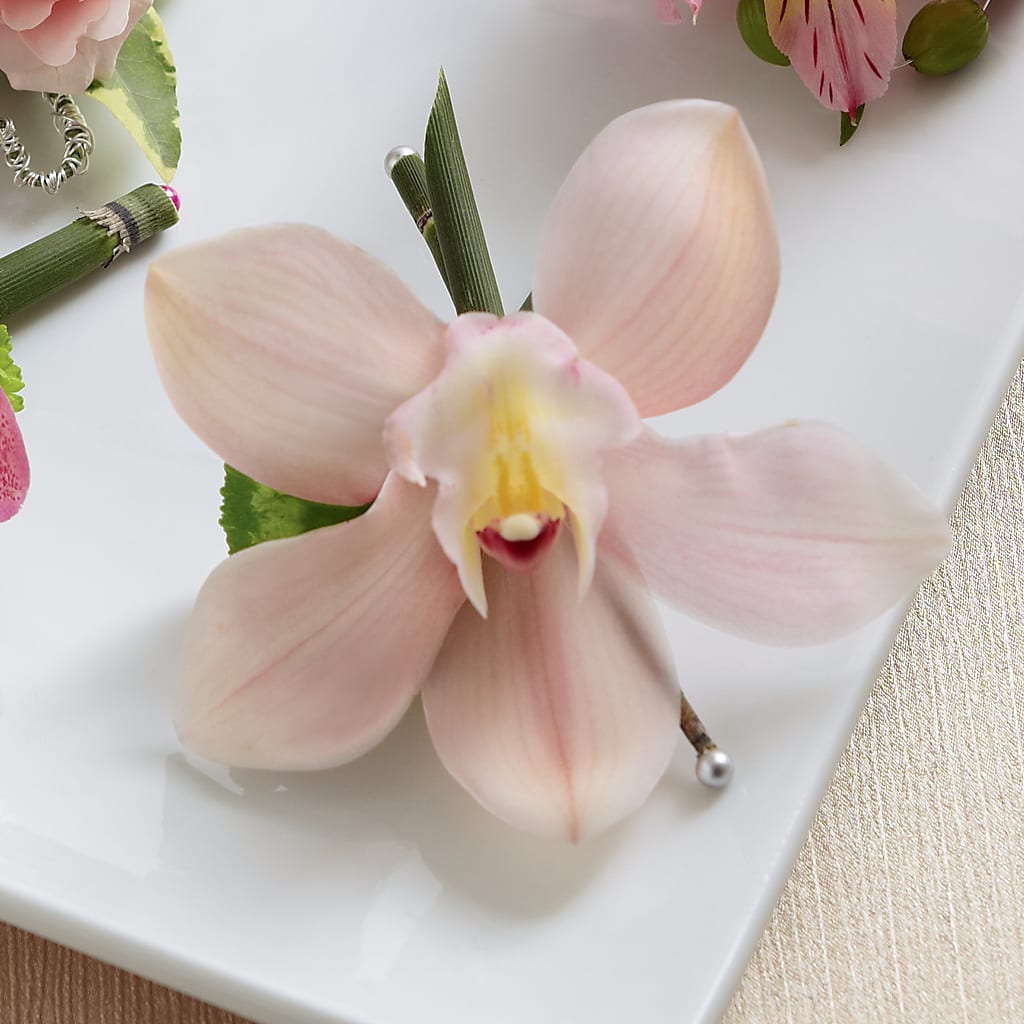 Pink Cymbidium Boutonniere – SIA'S BLOSSOM BLOOMS, Griffin GA