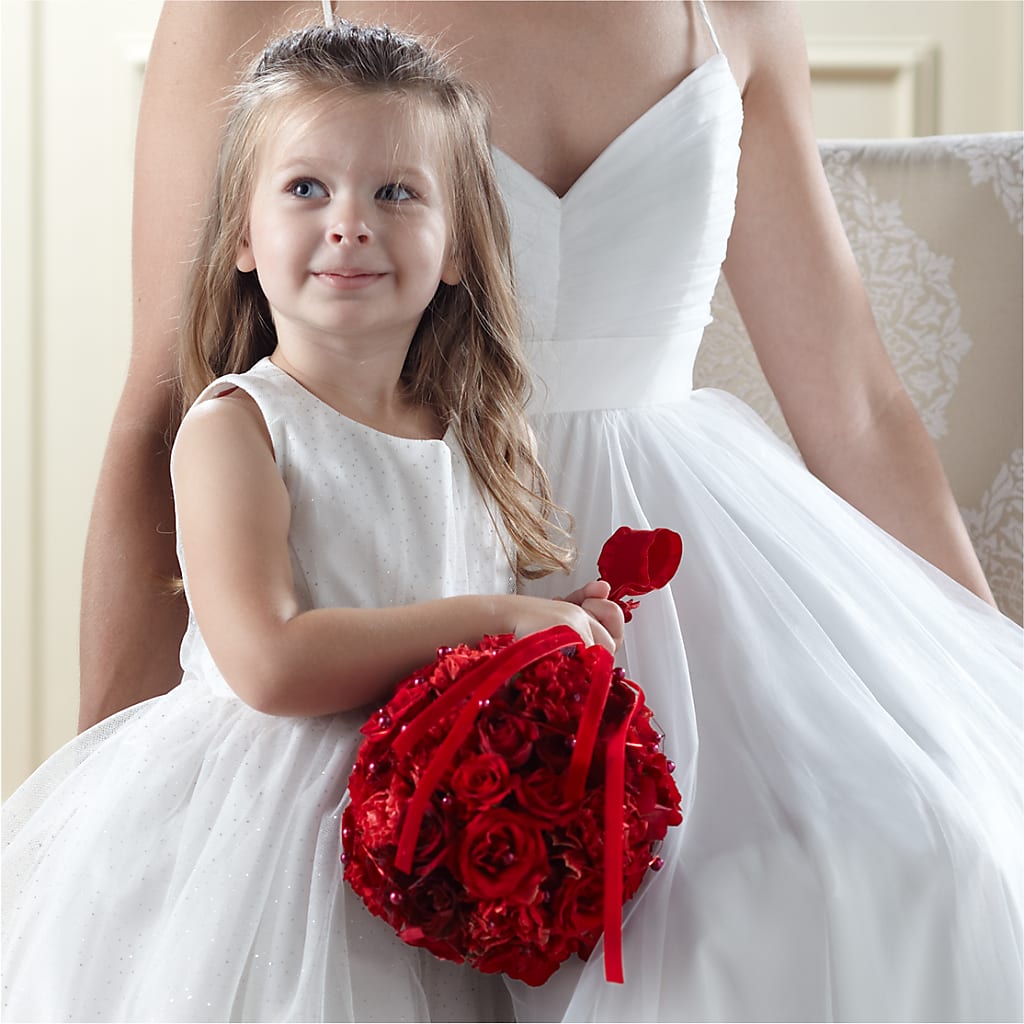 Pure at Heart Flower Girl Arrangement – SIA'S BLOSSOM BLOOMS, Griffin GA