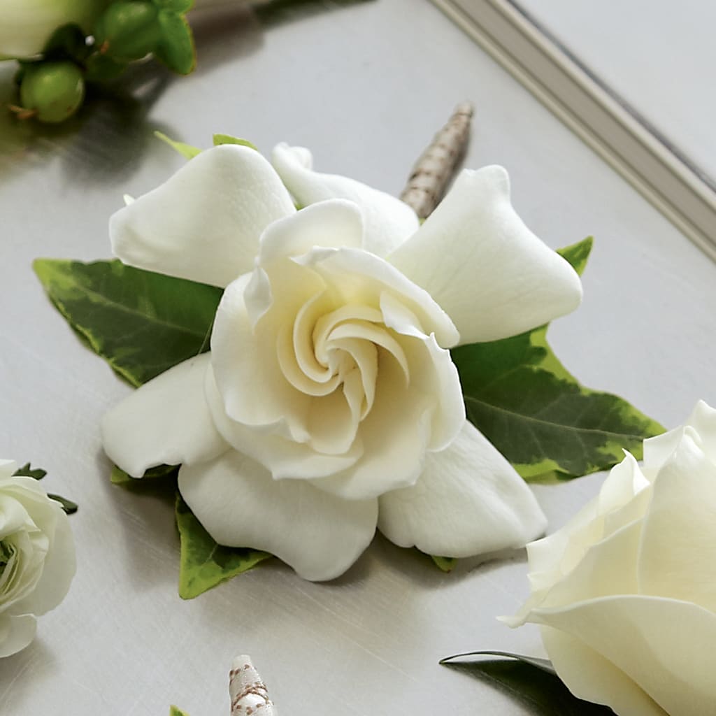 Gardenia Boutonniere – SIA'S BLOSSOM BLOOMS, Griffin GA