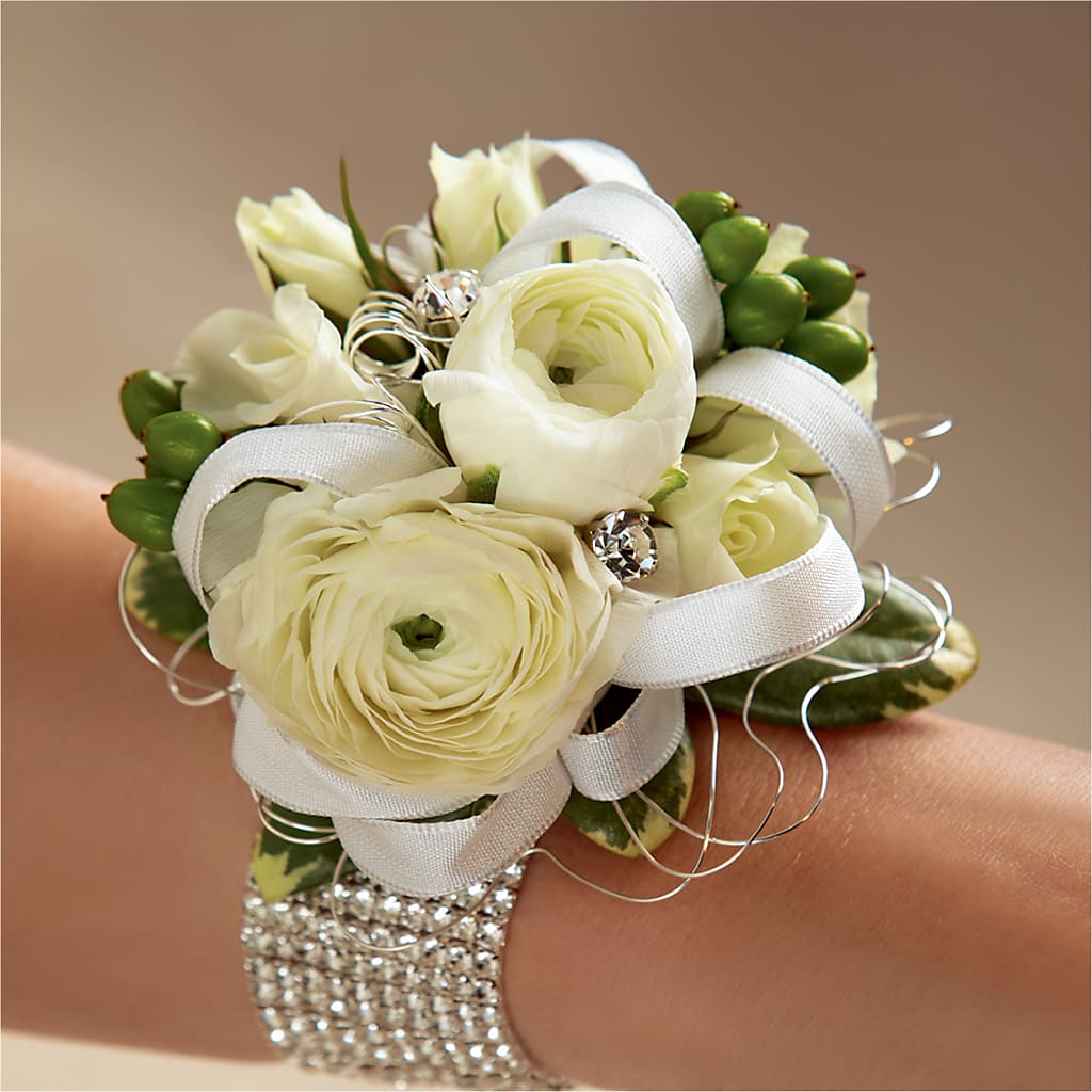 White Wedding Corsage – SIA'S BLOSSOM BLOOMS, Griffin GA
