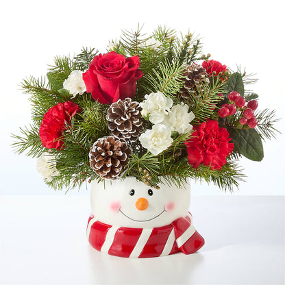 Jolly Snowman Bouquet – SIA'S BLOSSOM BLOOMS, Griffin GA