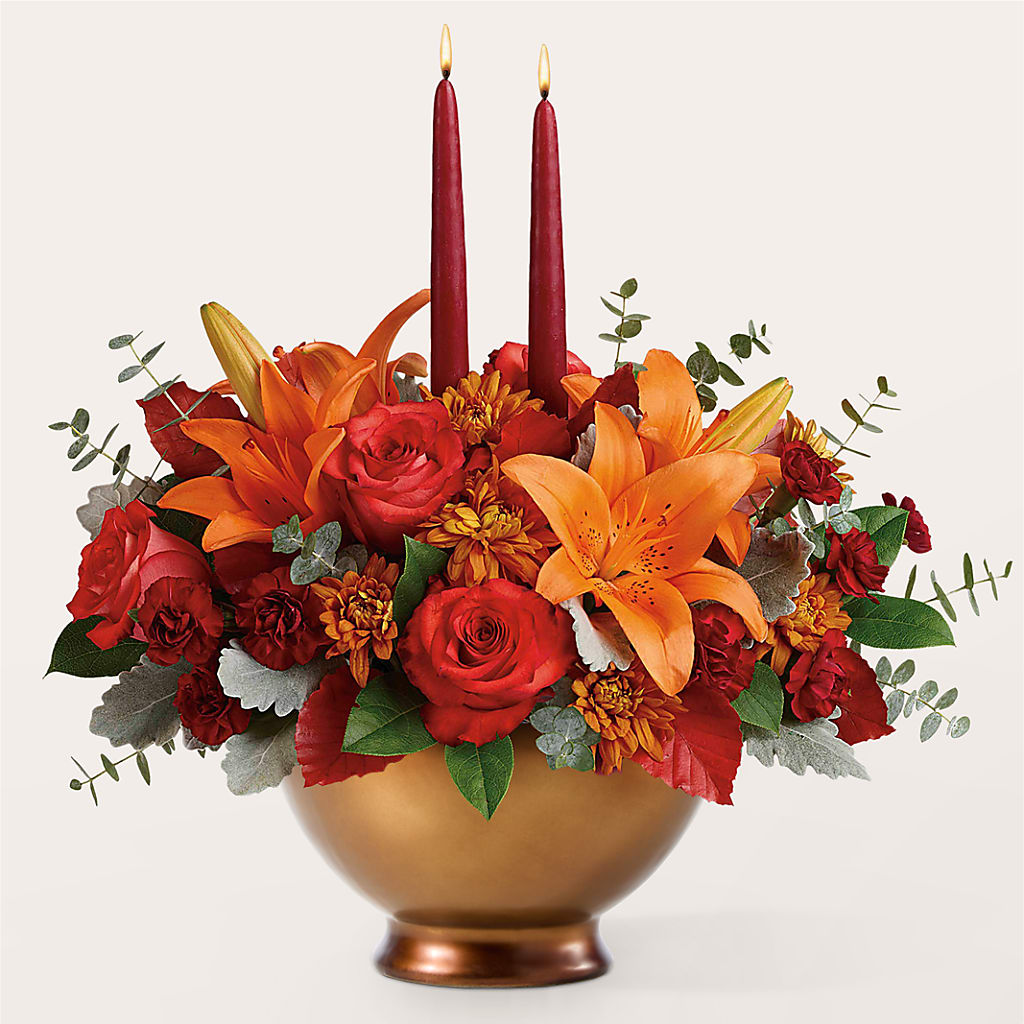 Fruits of Fall Centerpiece – SIA'S BLOSSOM BLOOMS, Griffin GA