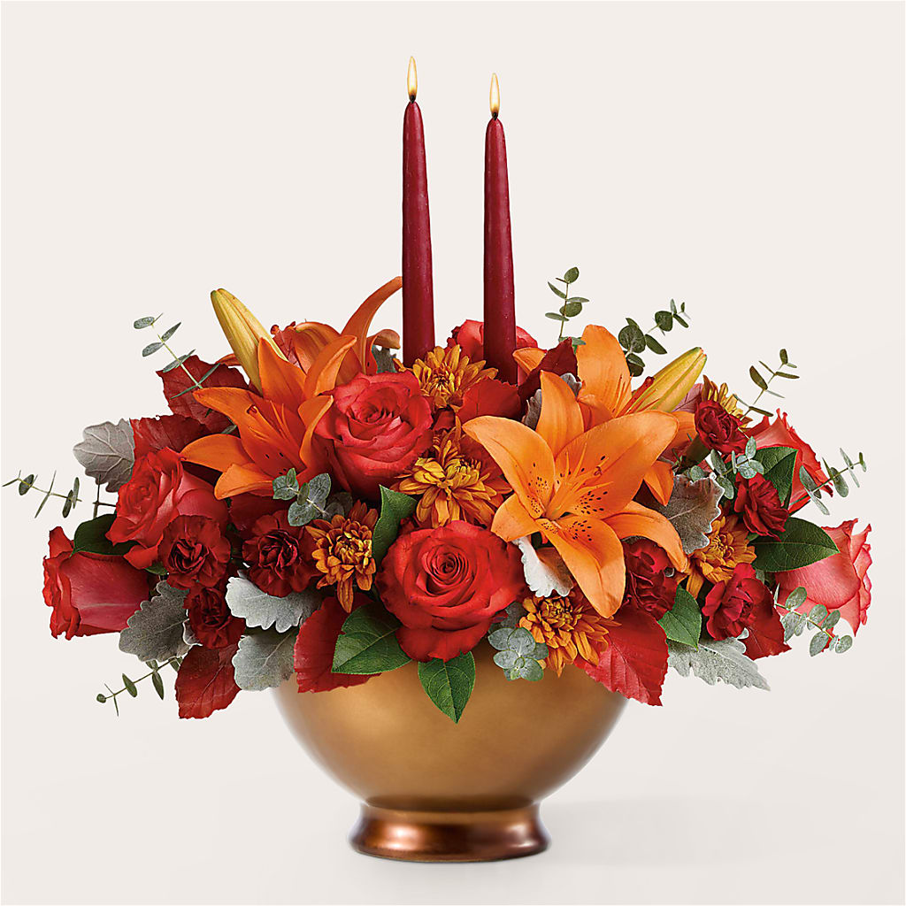 Fruits of Fall Centerpiece – SIA'S BLOSSOM BLOOMS, Griffin GA