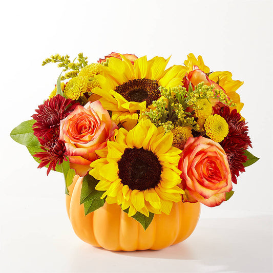 Golden Gourd Pumpkin Bouquet – SIA'S BLOSSOM BLOOMS, Griffin GA