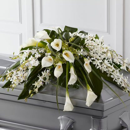 Angel Wings Casket Spray – SIA'S BLOSSOM BLOOMS, Griffin GA