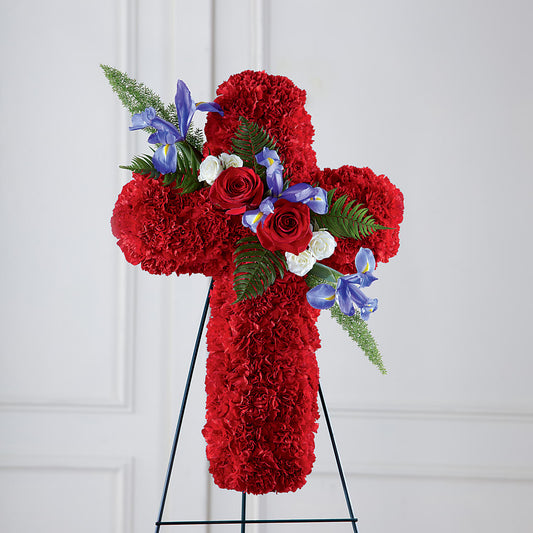 Faithful Hero Floral Cross – SIA'S BLOSSOM BLOOMS, Griffin GA