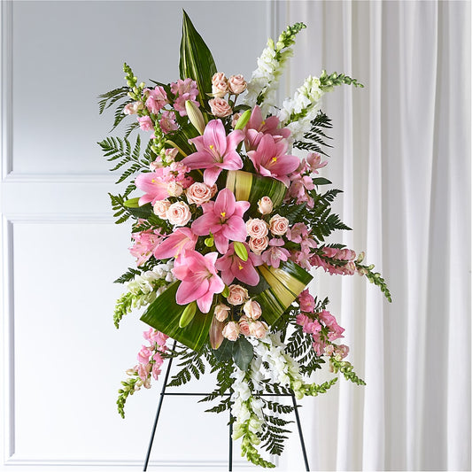 Elegant Embrace Standing Spray – SIA'S BLOSSOM BLOOMS, Griffin GA