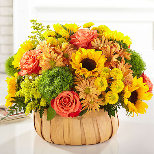 Harvest Sunflower Basket – SIA'S BLOSSOM BLOOMS, Griffin GA