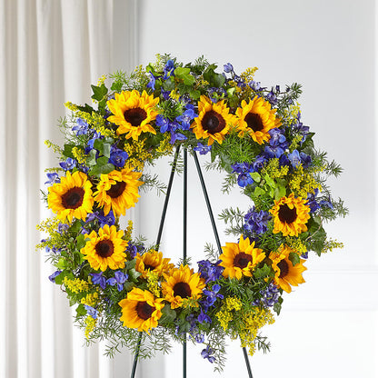 Bright Rays Wreath – SIA'S BLOSSOM BLOOMS, Griffin GA