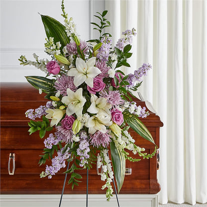 Grateful Hearts Standing Spray – SIA'S BLOSSOM BLOOMS, Griffin GA