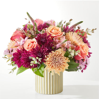 Berry Cobbler Bouquet with Ivory Vase – SIA'S BLOSSOM BLOOMS, Griffin GA