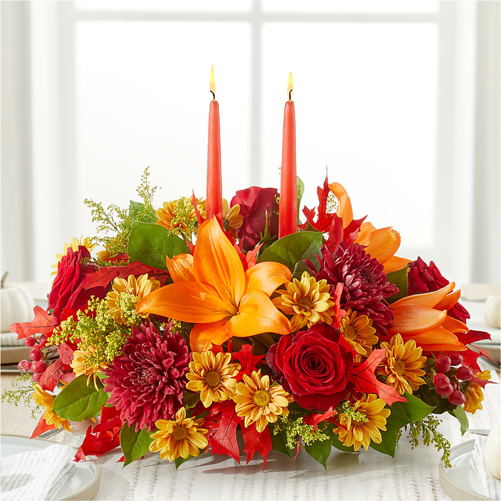 Autumn's Embrace Centerpiece – SIA'S BLOSSOM BLOOMS, Griffin GA