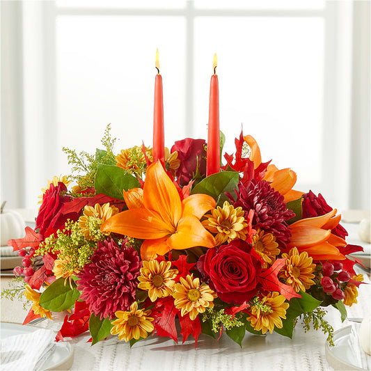 Autumn's Embrace Centerpiece – SIA'S BLOSSOM BLOOMS, Griffin GA