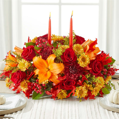 Autumn's Embrace Centerpiece – SIA'S BLOSSOM BLOOMS, Griffin GA