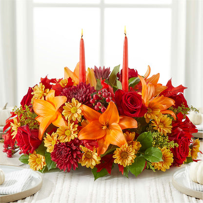 Autumn's Embrace Centerpiece – SIA'S BLOSSOM BLOOMS, Griffin GA